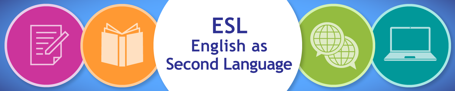 English as a Second Language - ESL banner