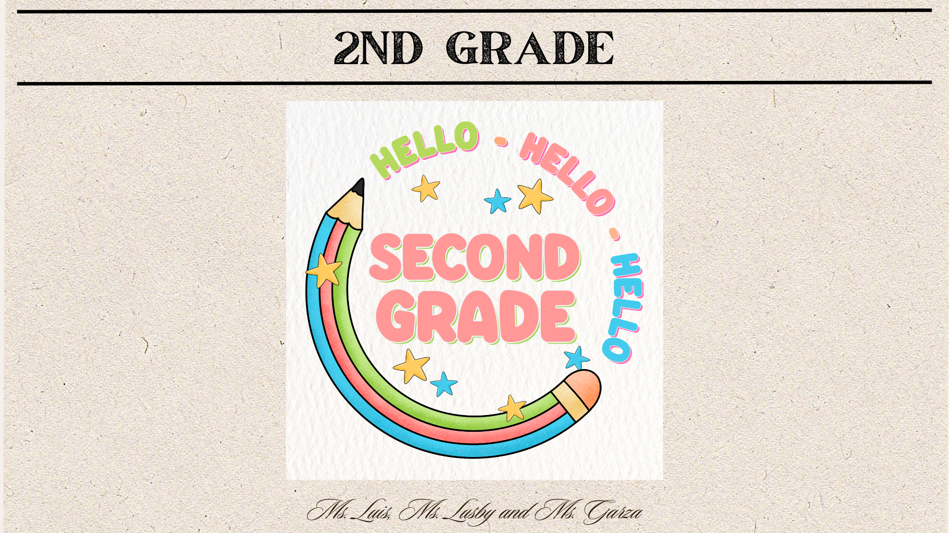 image showing Hello second grade