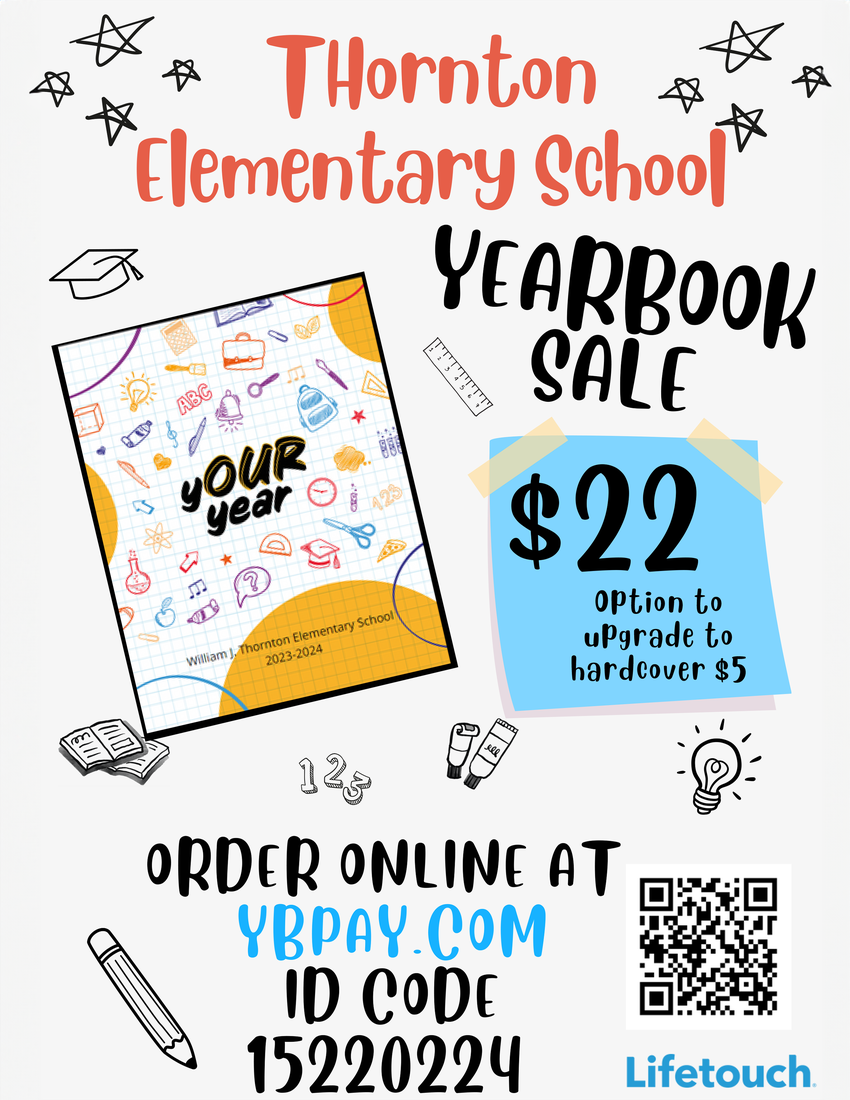 Thornton Elementary School YEARBOOK SALE