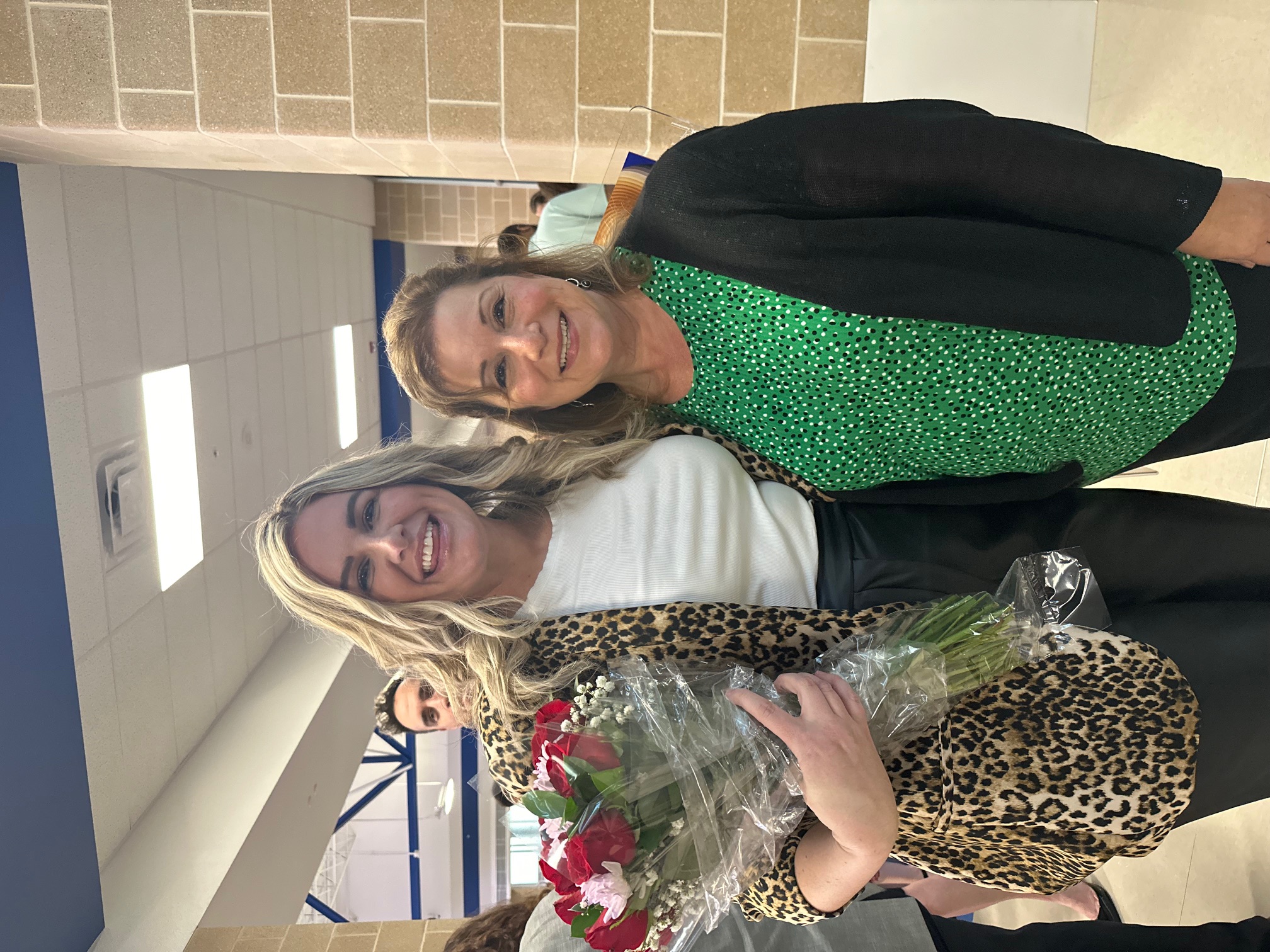 Ms. Tomich, Teach of the Year with the School Principal, Ms. Cabico