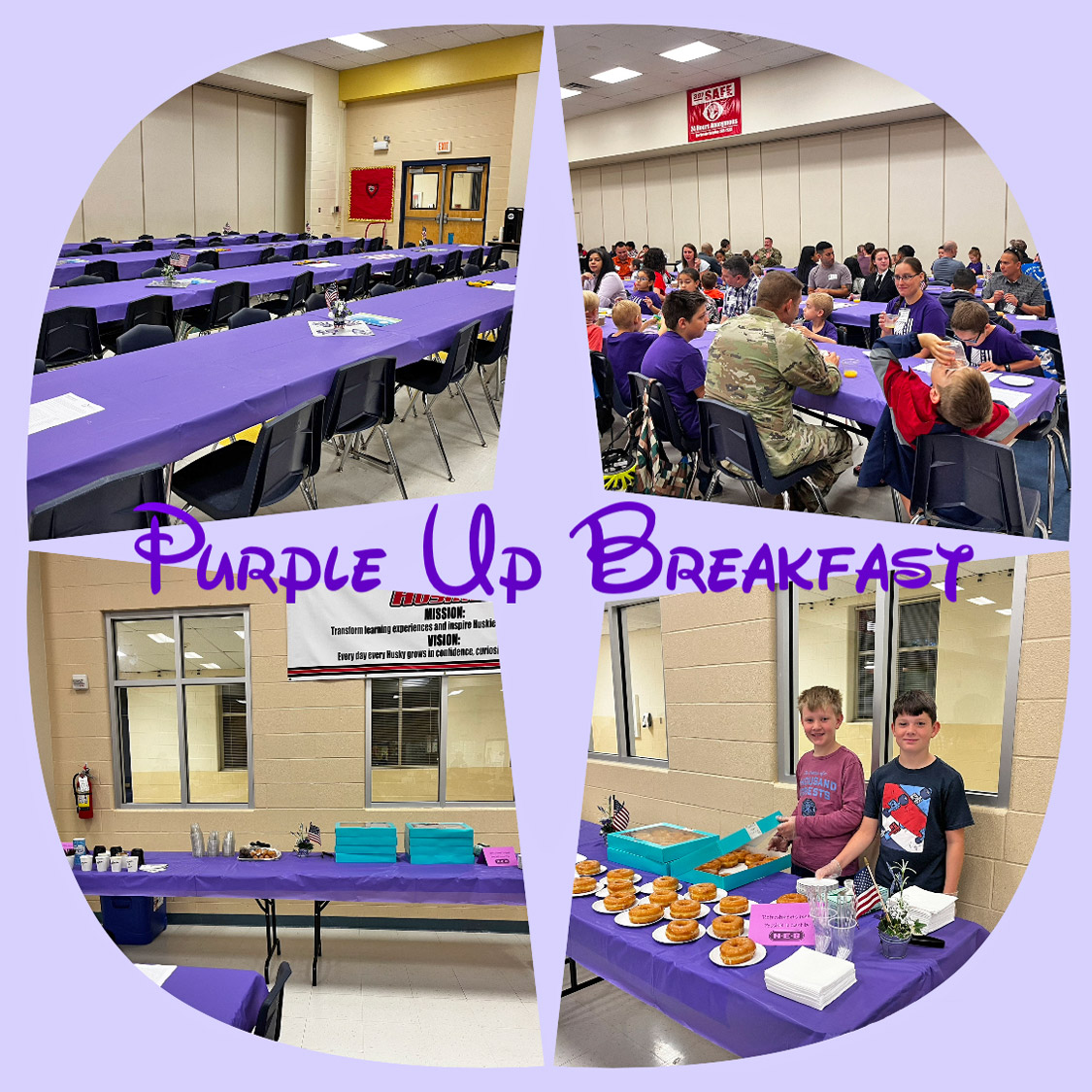 Purple Up Breakfast