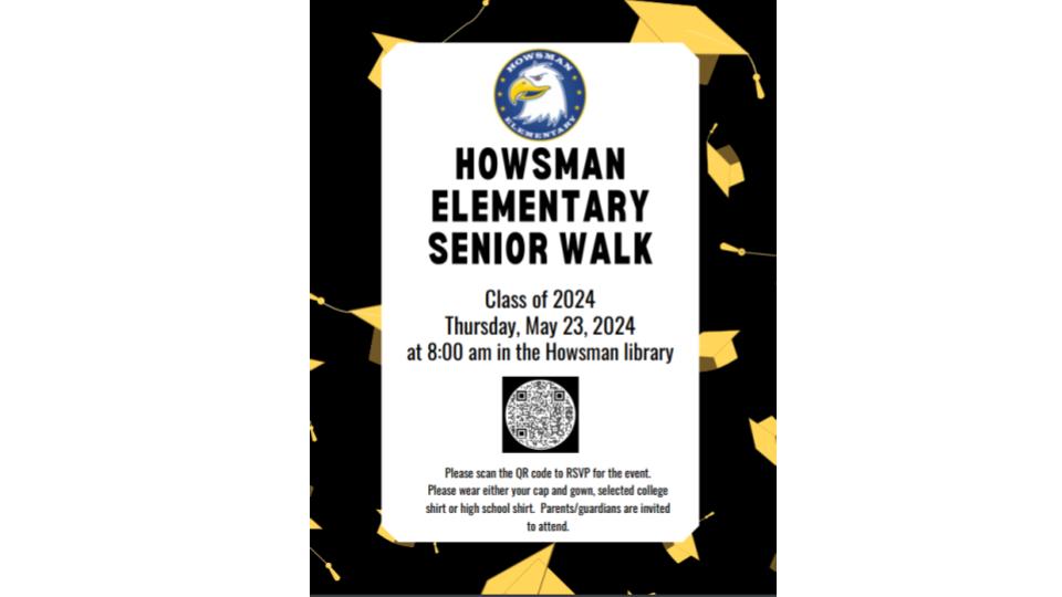 Howsman Eagles Senior Walk information flyer