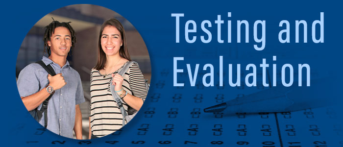 Testing & Evaluation Banner