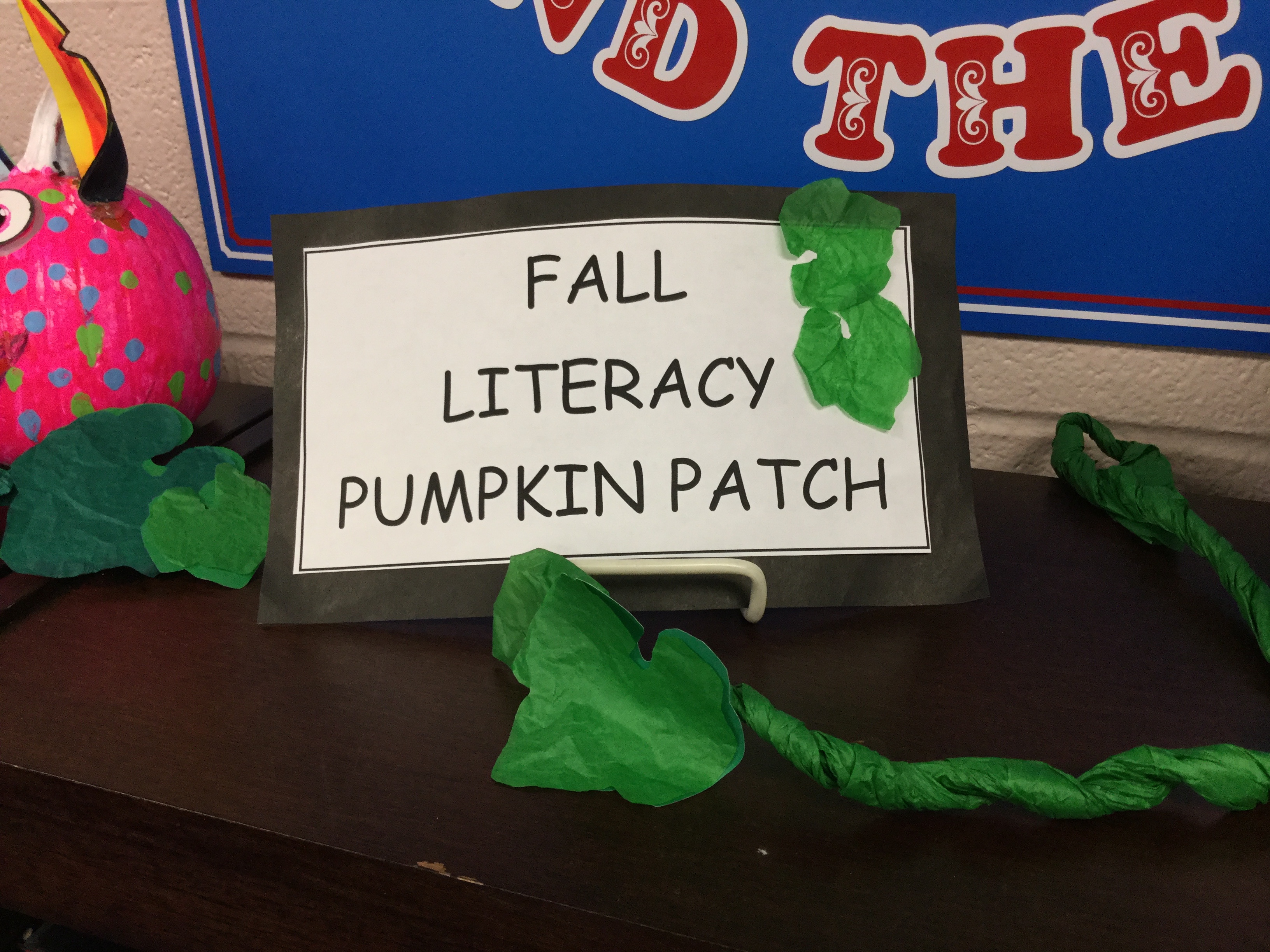 Fall Literacy Pumpkin Patch