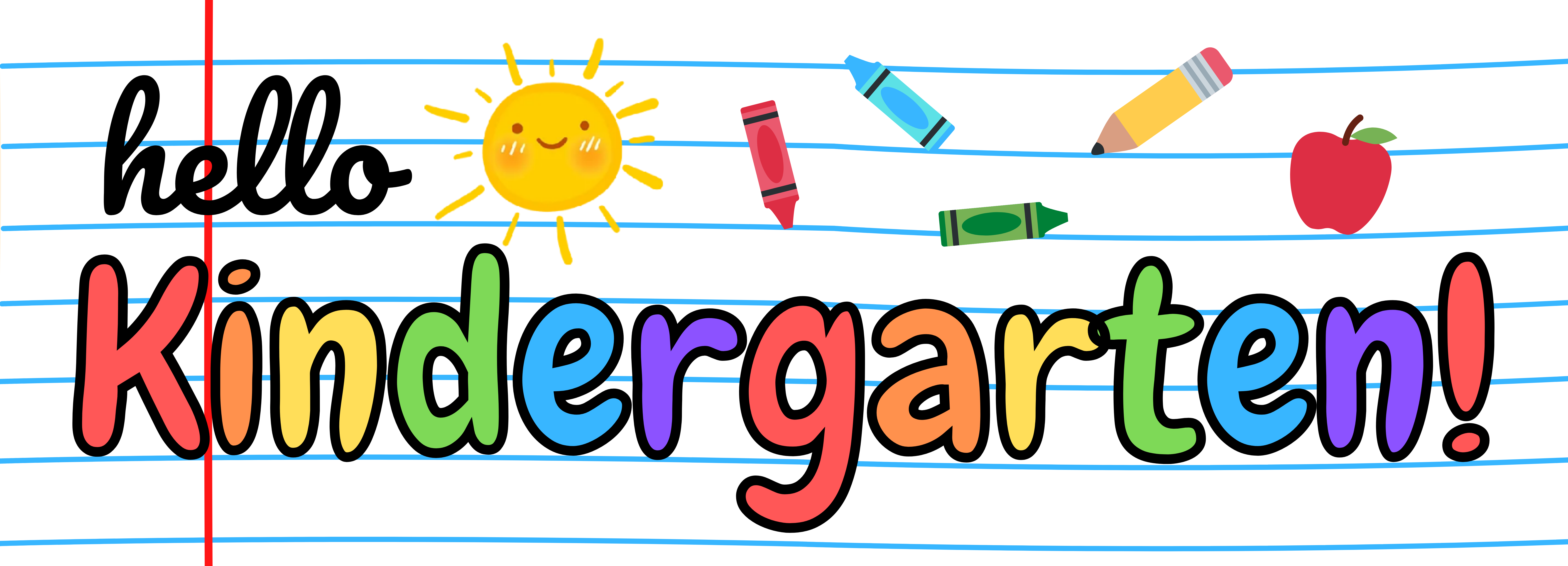 kindergarten banner