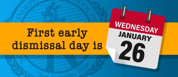 Early Dismissal Day January 26th Banner