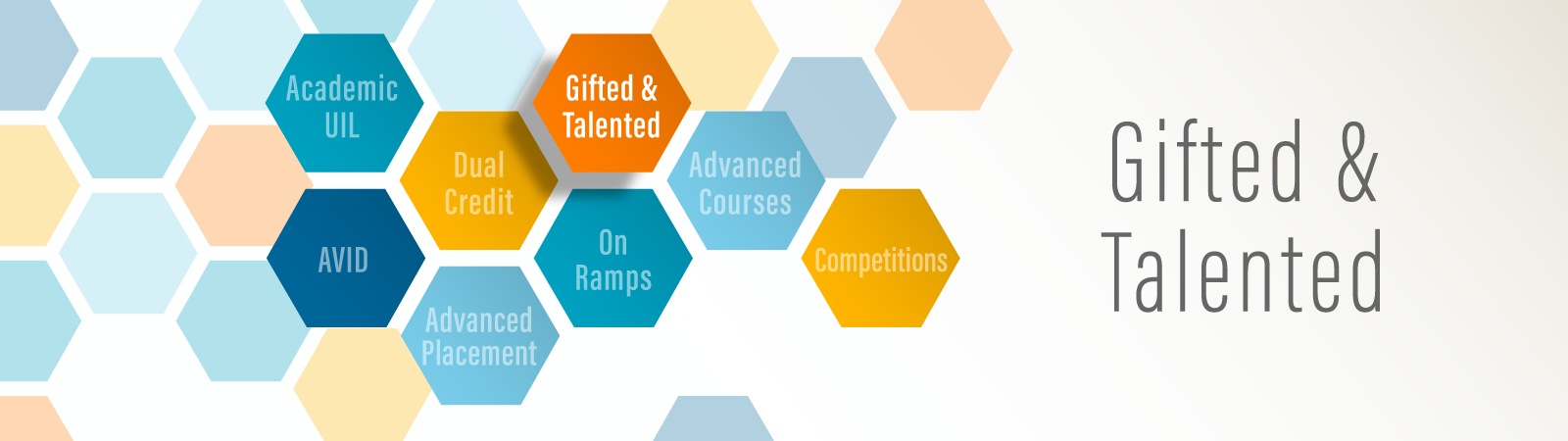 Gifted and talented, Academic UIL, Avid, dual credit, advanced placement, On ramps, advanced courses, competitions