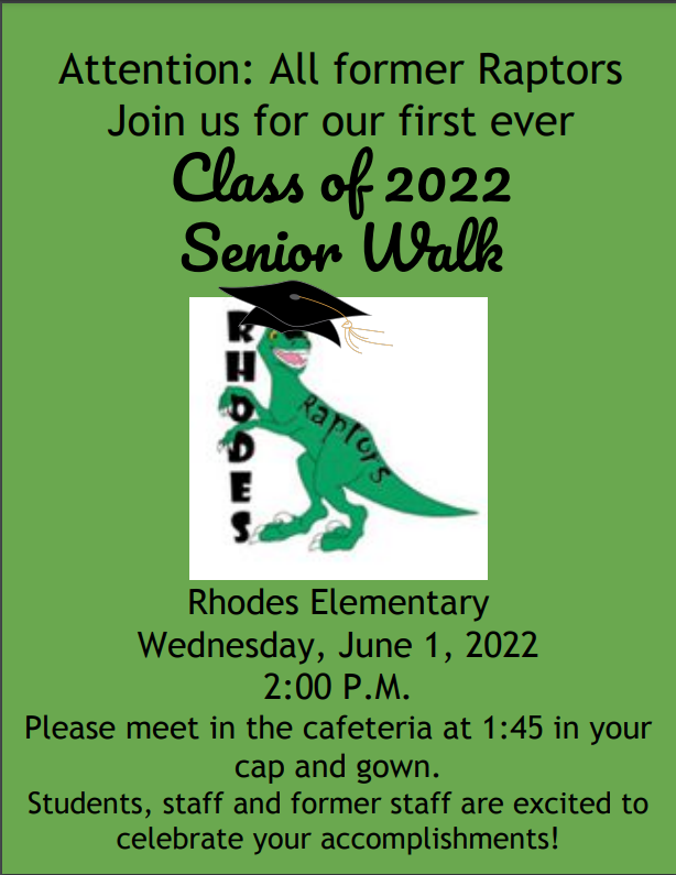 Rhodes Elementary Senior Walk