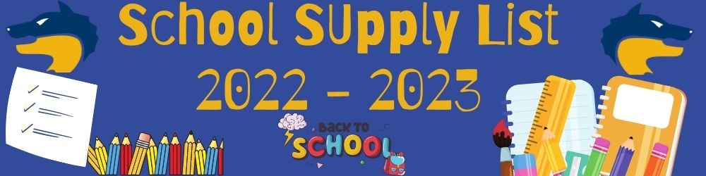 School Supply Banner