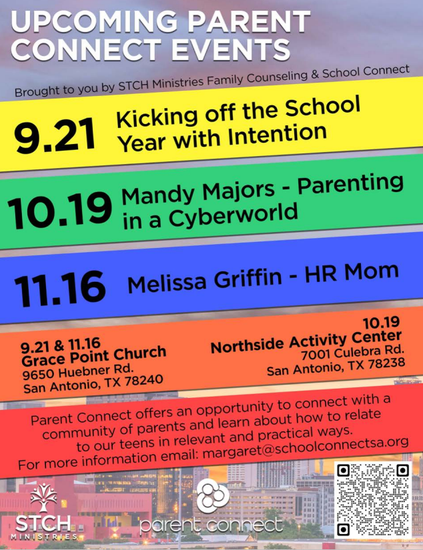 Upcoming Parent Connect Events