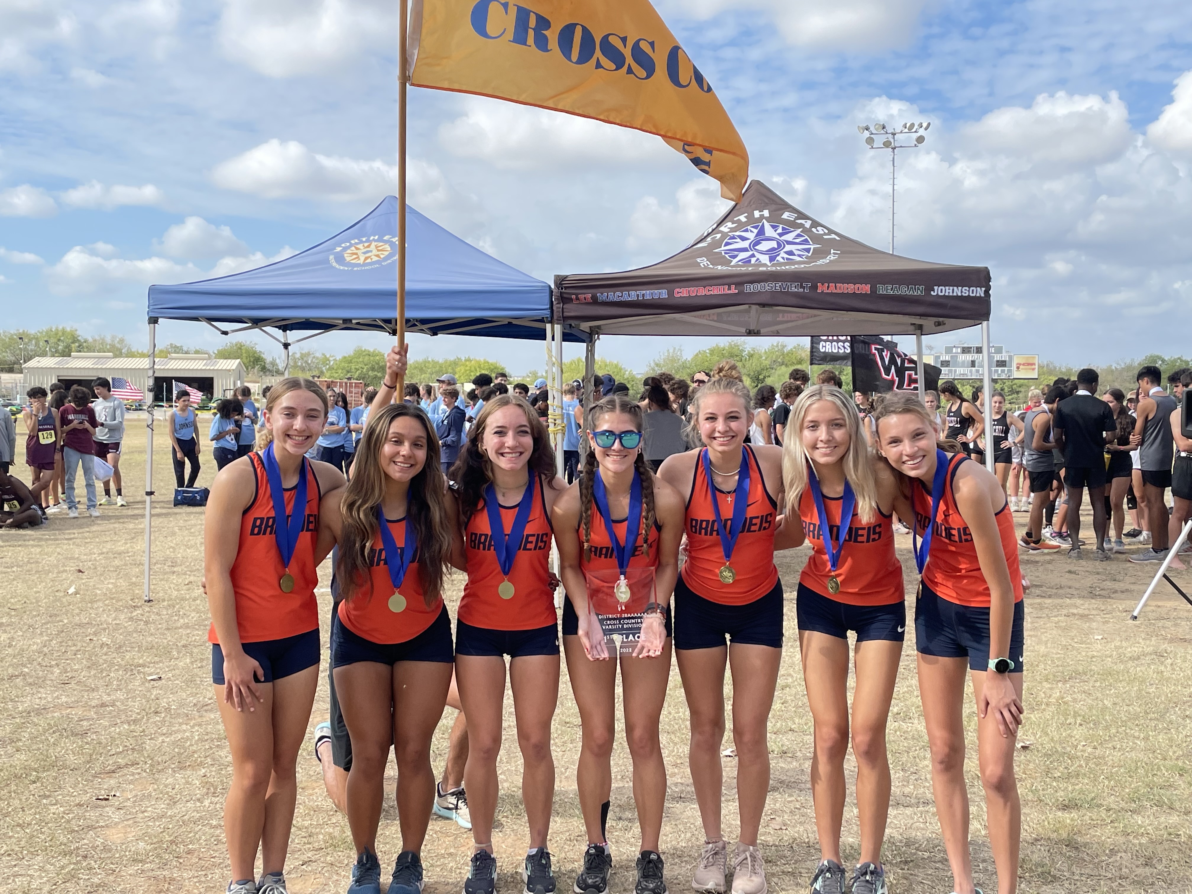 Brandeis Cross Country Girls District Champions 28-6A