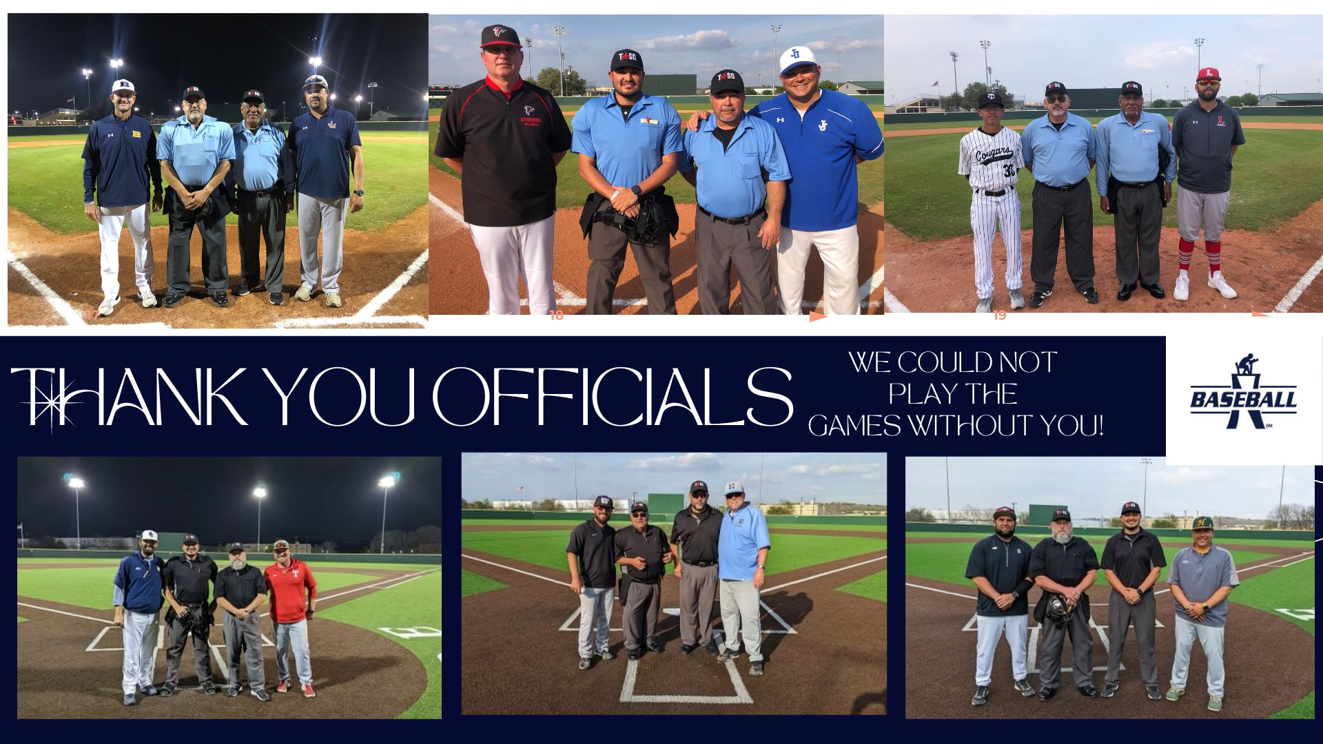 Baseball Officials Recognition