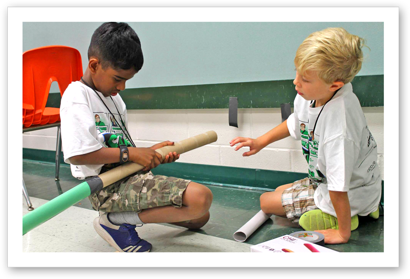 Camp Invention students
