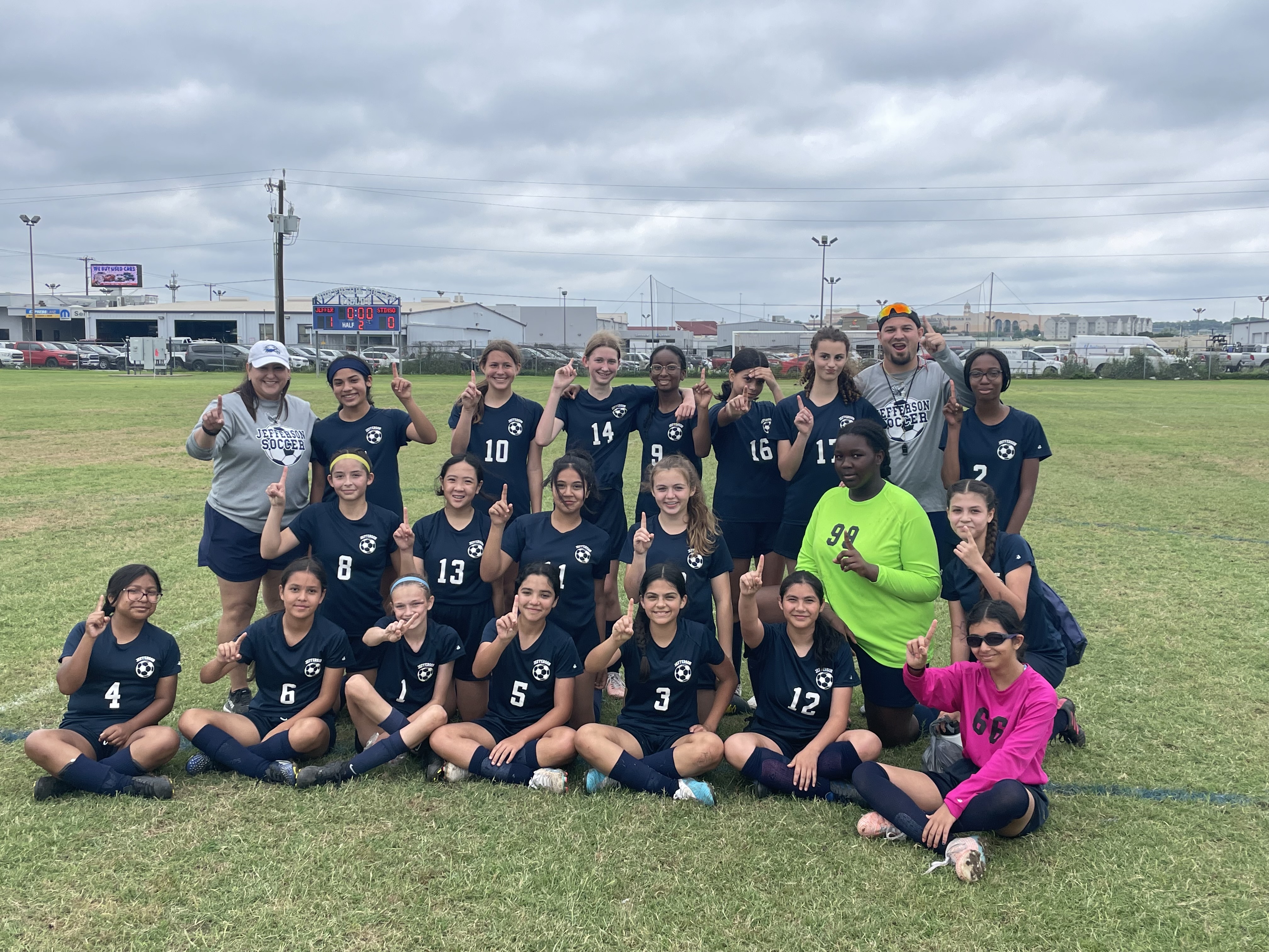 7th Grade Girls Soccer District Champions Jefferson MS