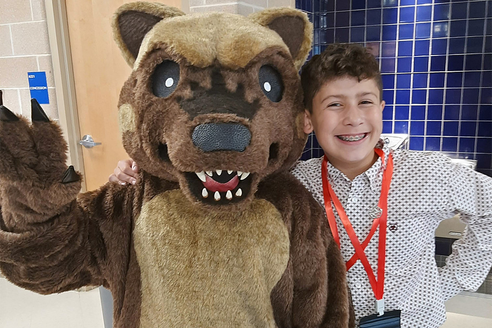 Zachry Magnet student and mascot
