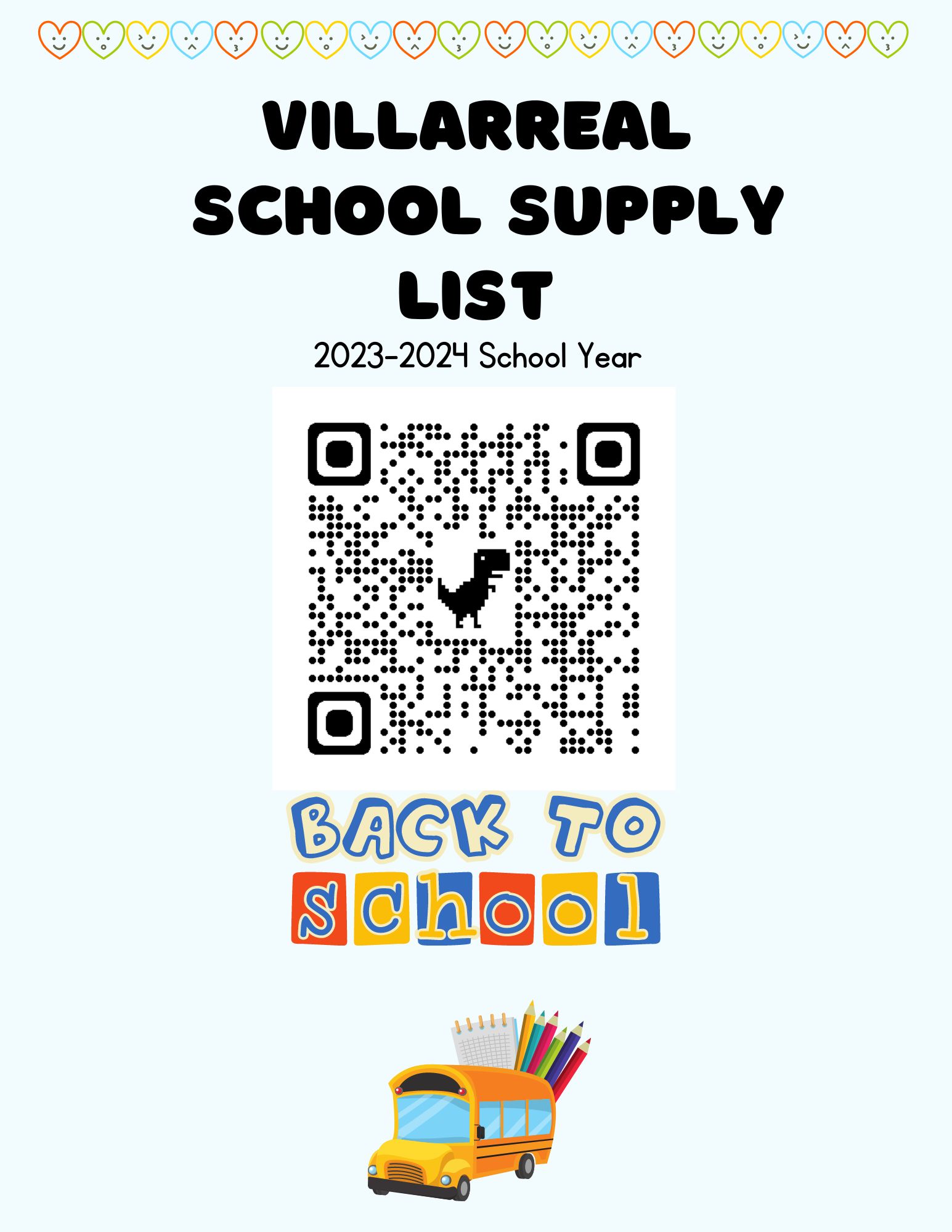 School supply list
