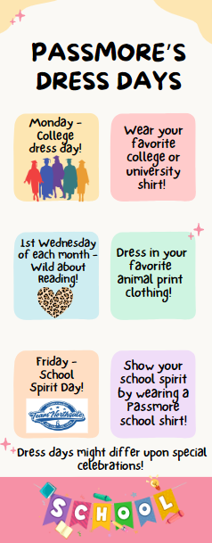 English Dress Up Day Flyer