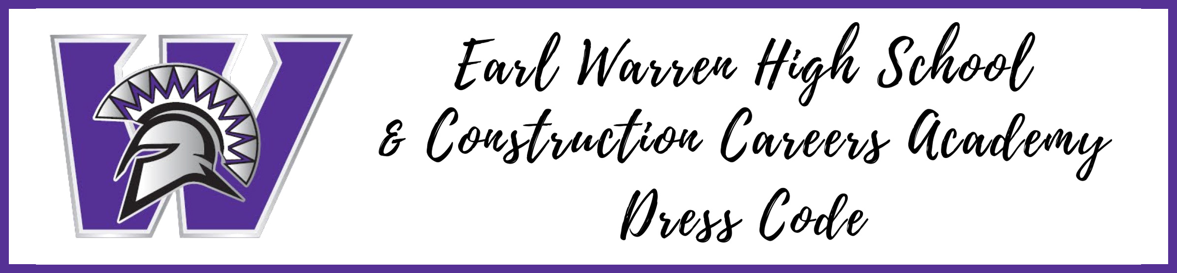 Warren Dress Code banner