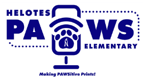 Pic of Helotes Elementary PAWS Podcast Logo