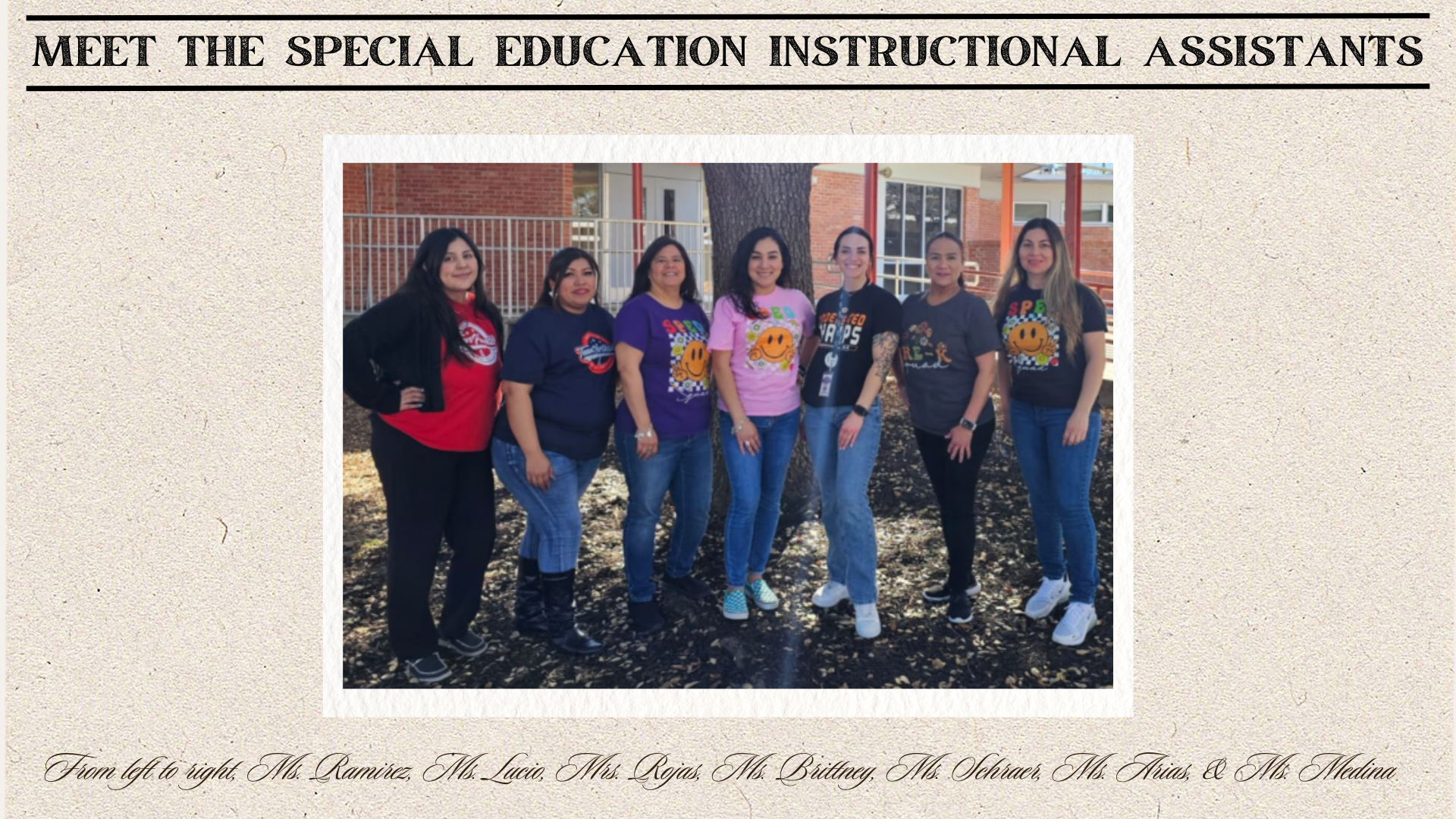 picture of special education instructional assistants