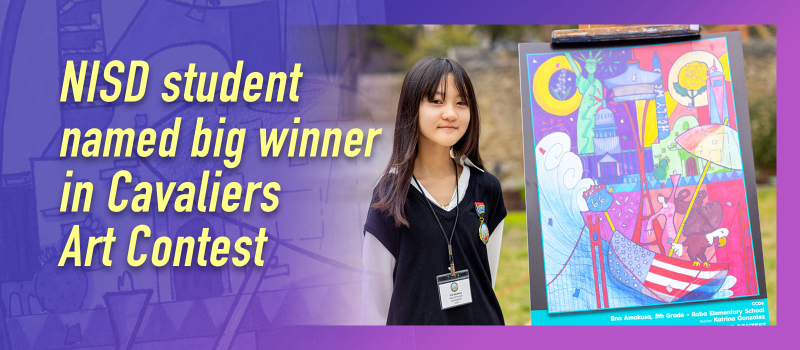 NISD student named big winner in Cavaliers Art Contest