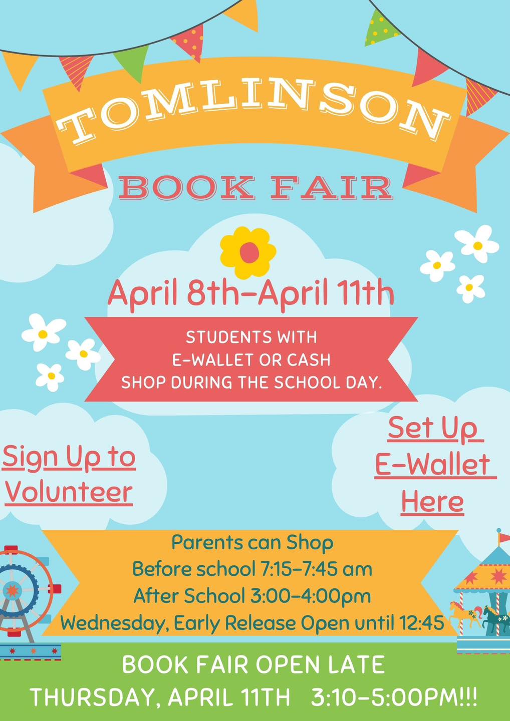 Spring Book Fair Flyer