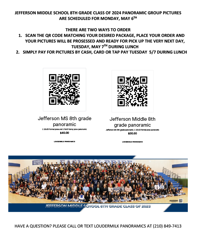 8th Grade Panoramic Picture Flyer