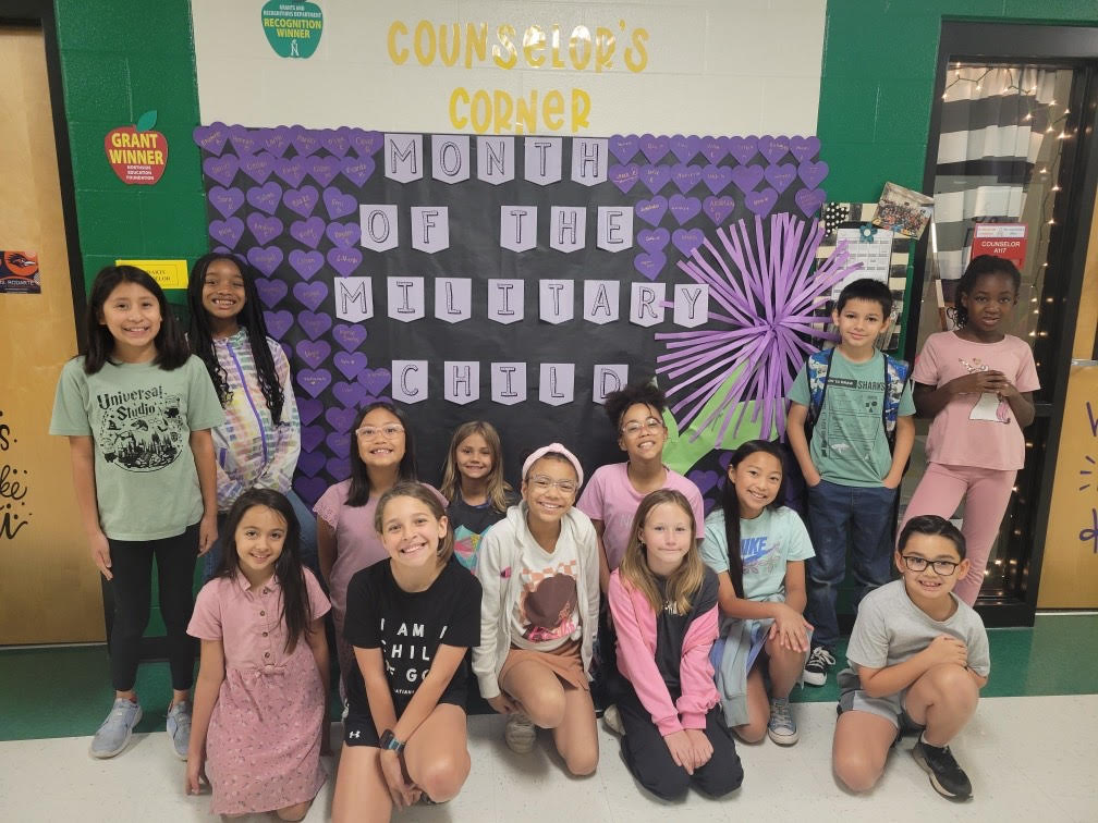 Picture if Cole ES Military kids 