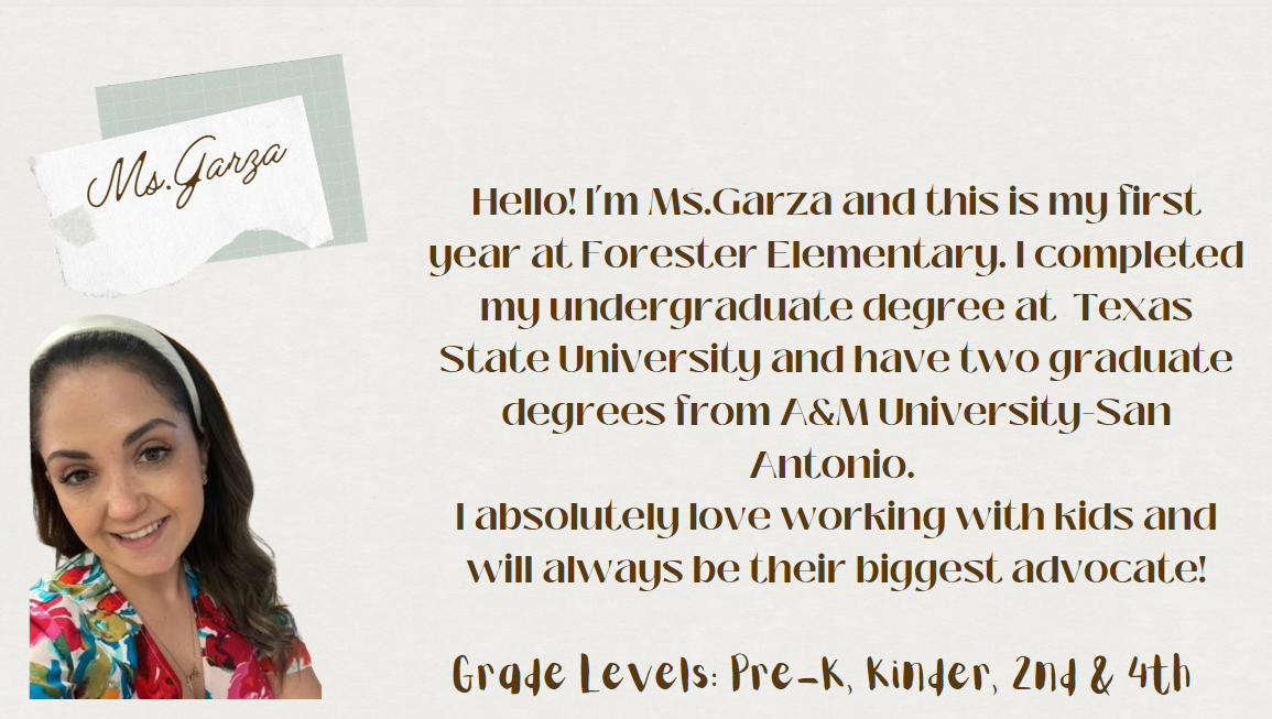 Image of Ms Garza and her bio