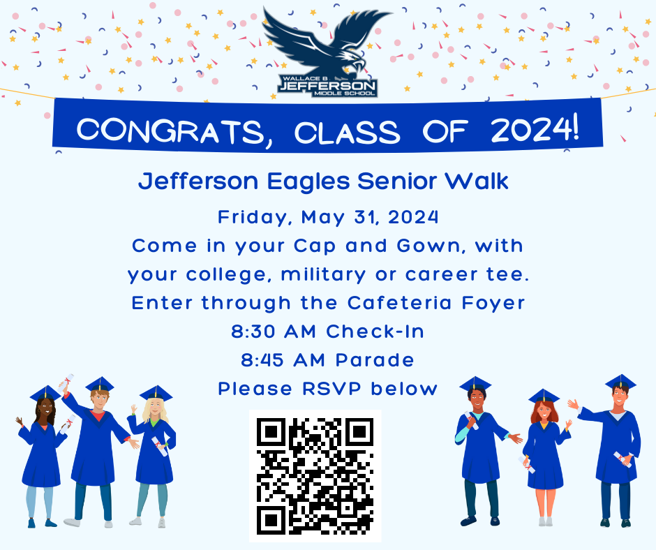 Jefferson Eagles Senior Walk Flyer