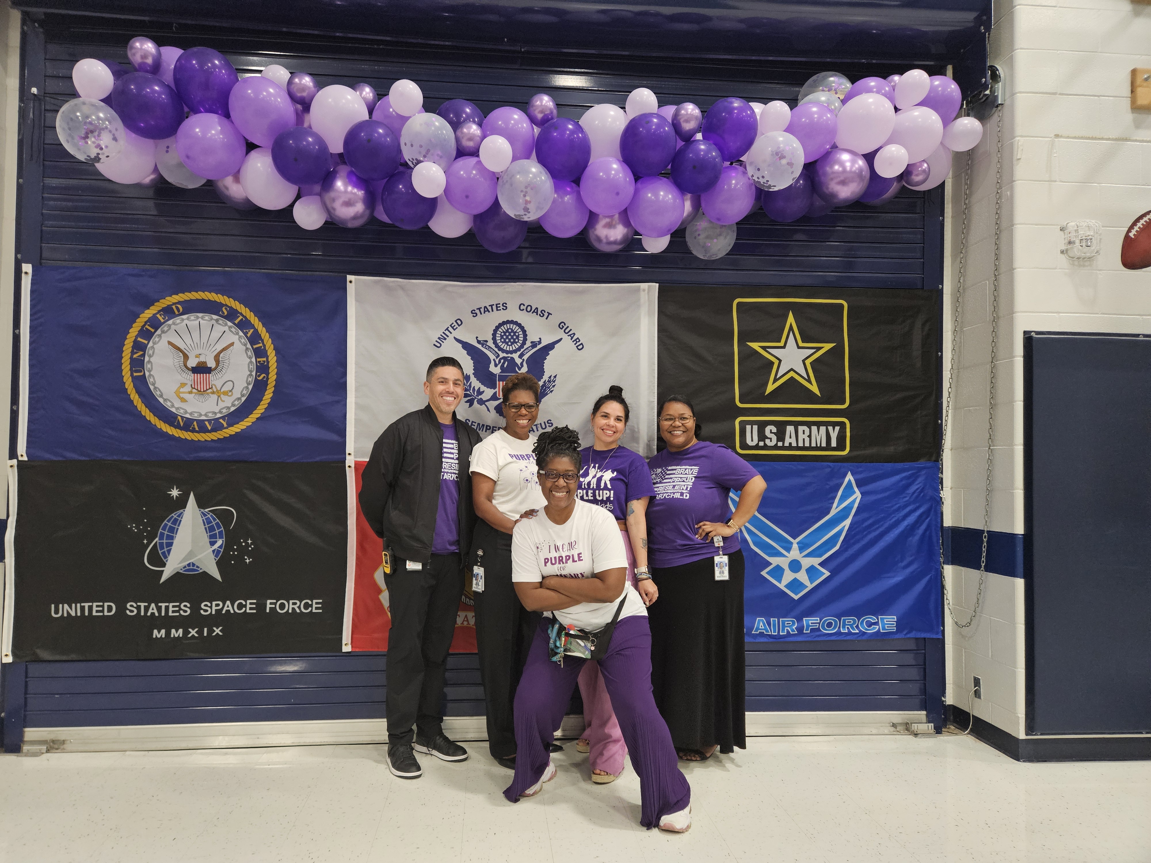 campus Military celebration staff