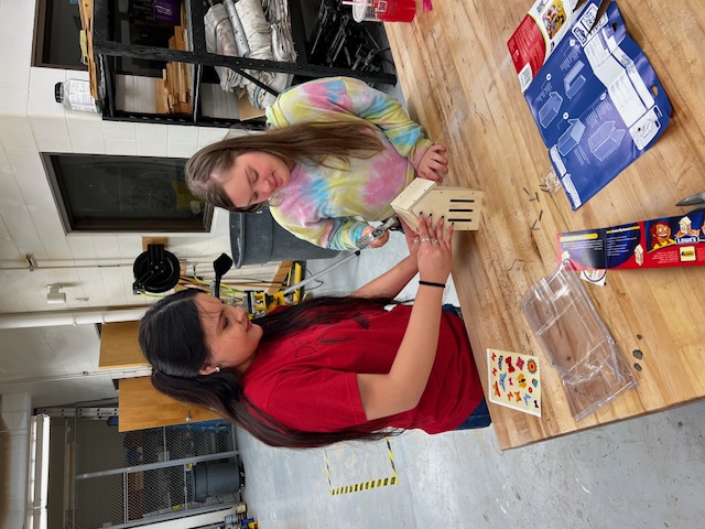 Construction and ALE student working together