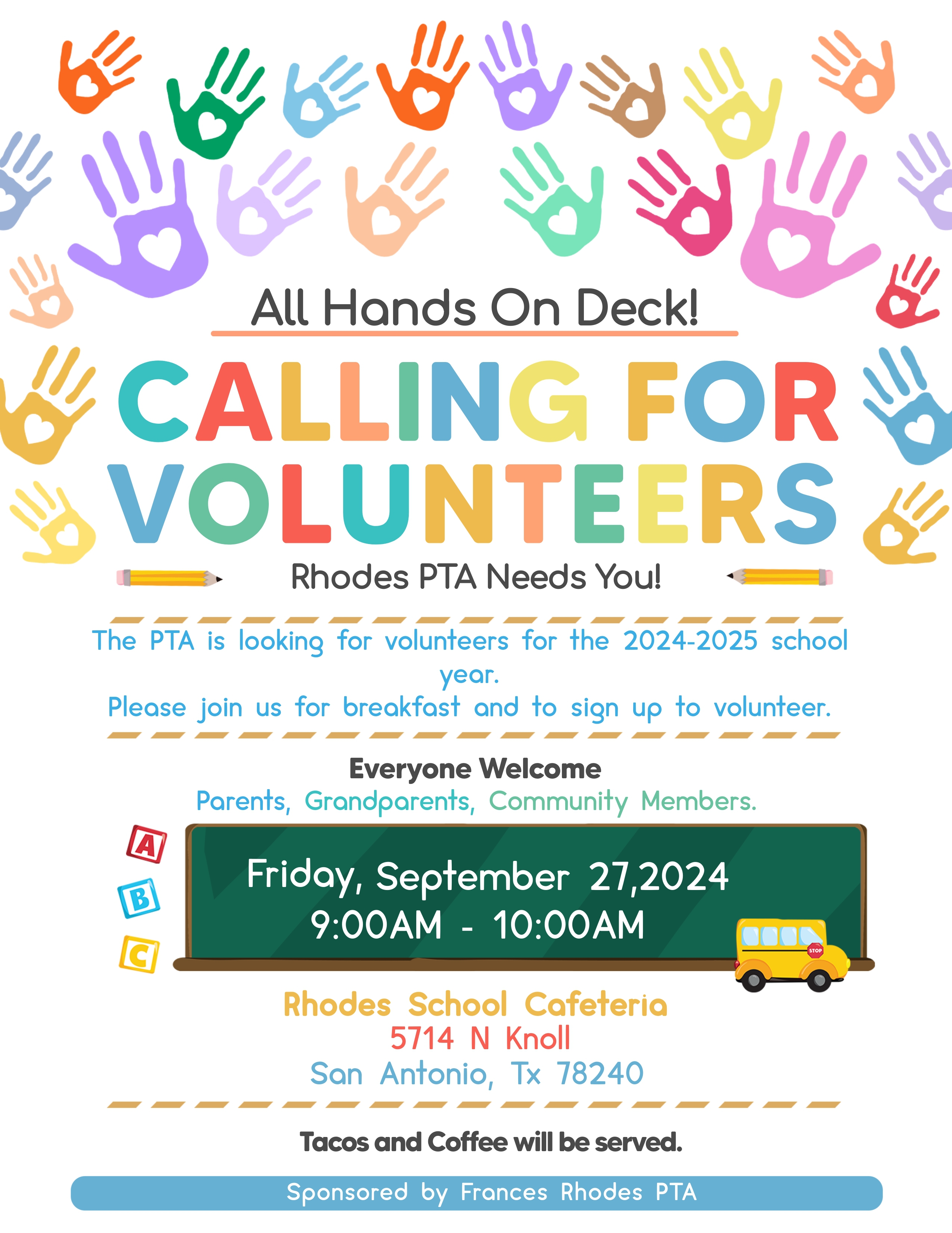 PTA Volunteer Flyer
