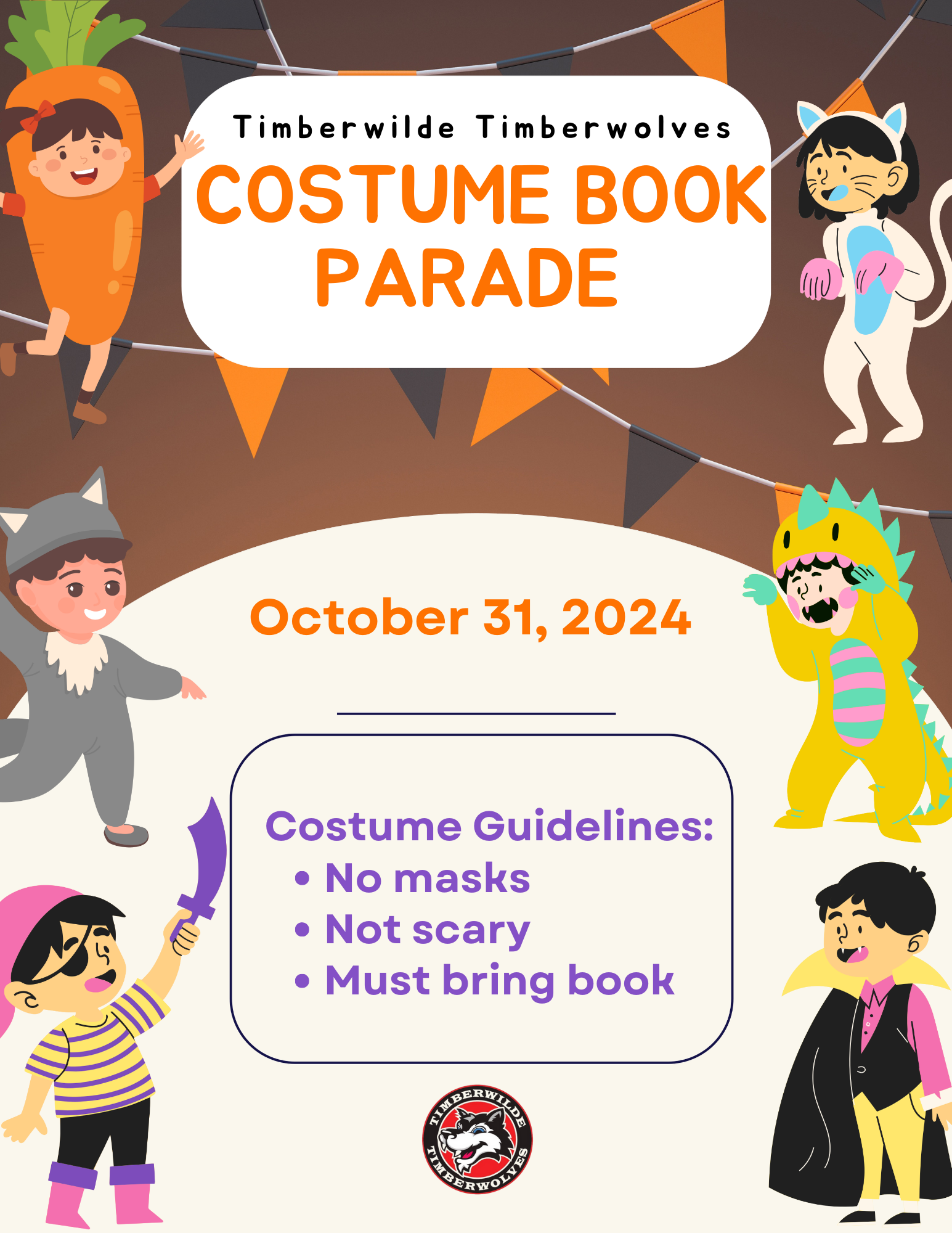 COSTUME BOOK PARADE Timberwilde Elementary School Northside