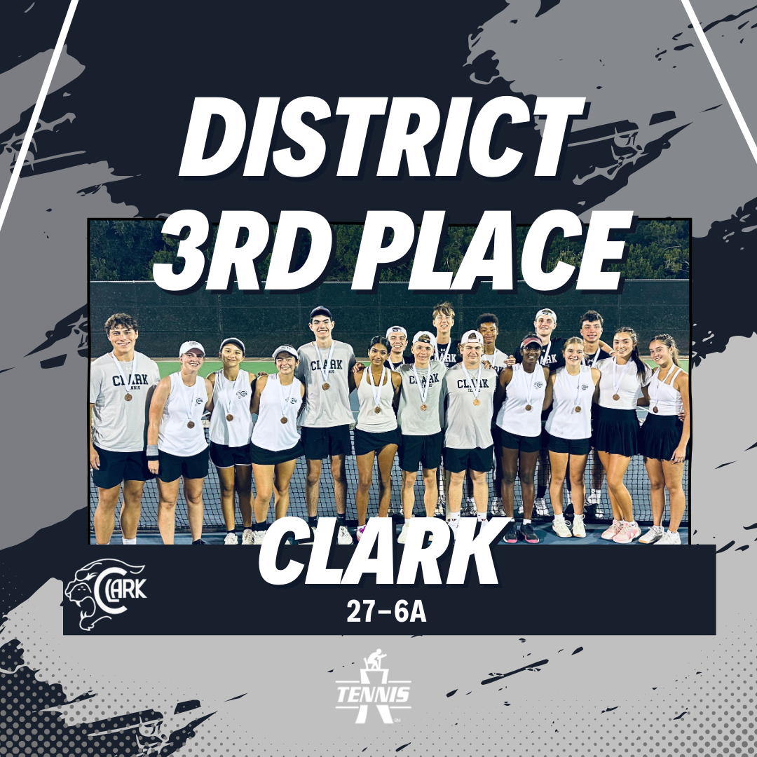 27-6A Clark 2025 Team Tennis 3rd Place