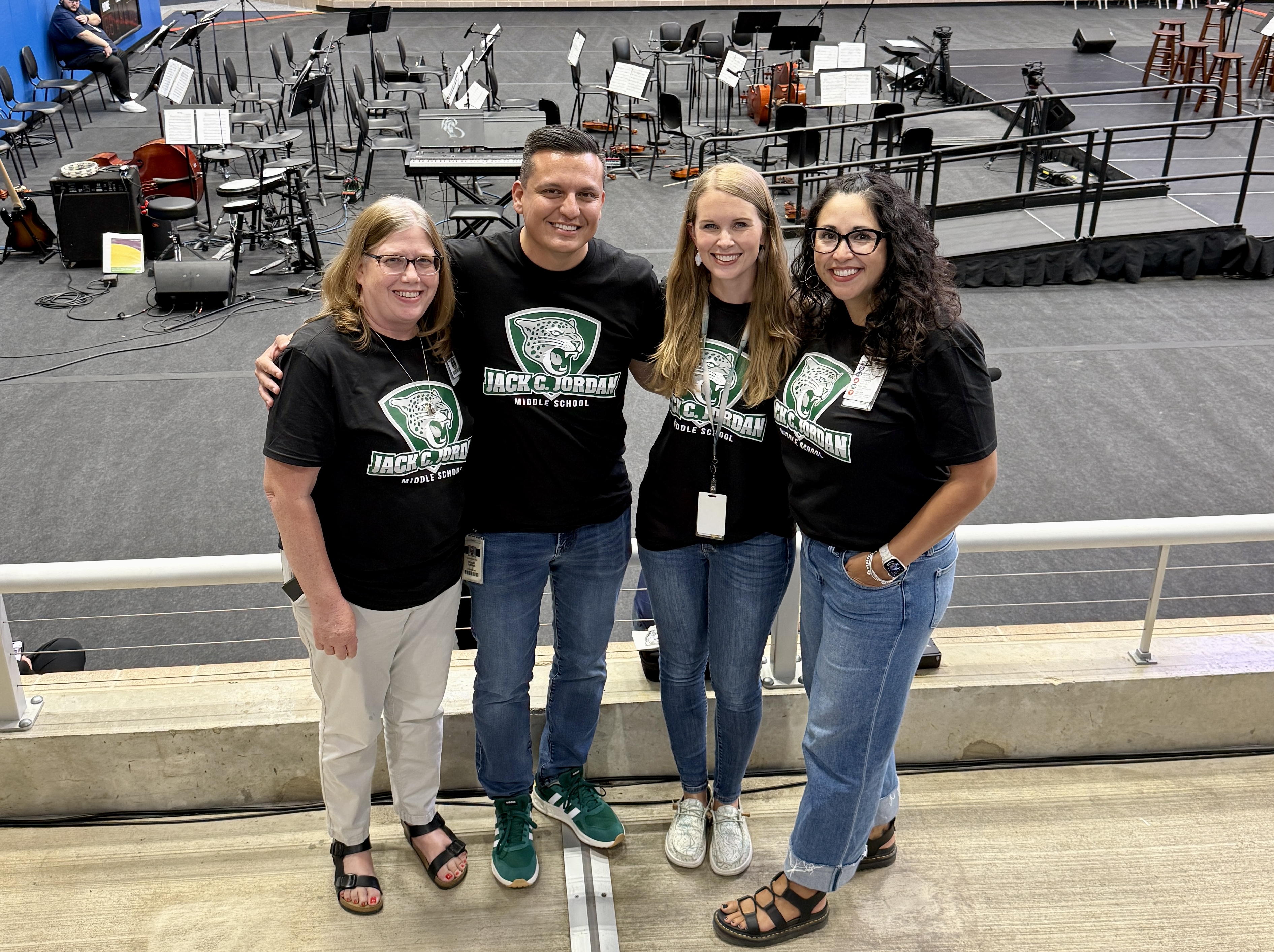 jordan ms counseling staff at nisd sports gym