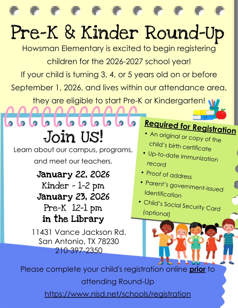 PK/Kinder Round up 2026