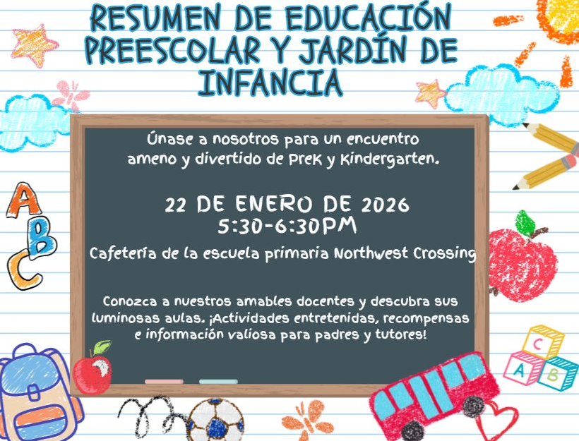 Pre-K & Kinder Round Spanish Flyer