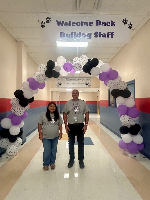 Pictures of the two counselors Mrs Aguinaga and Mr Grote at Behlau ES