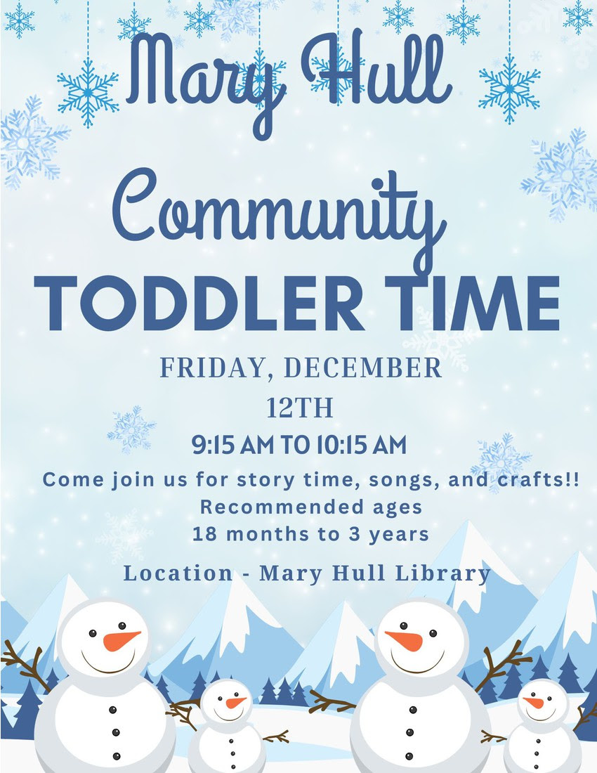 Mary Hull Toddler Time - December 12th 