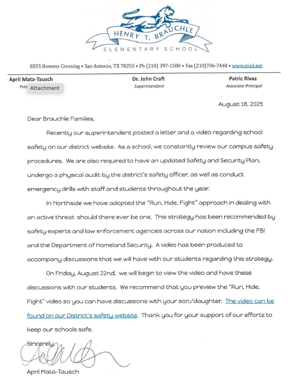 screenshot of letter