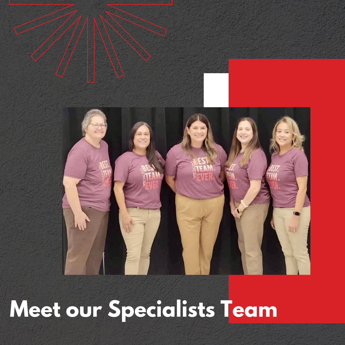 Picture of the specialists team