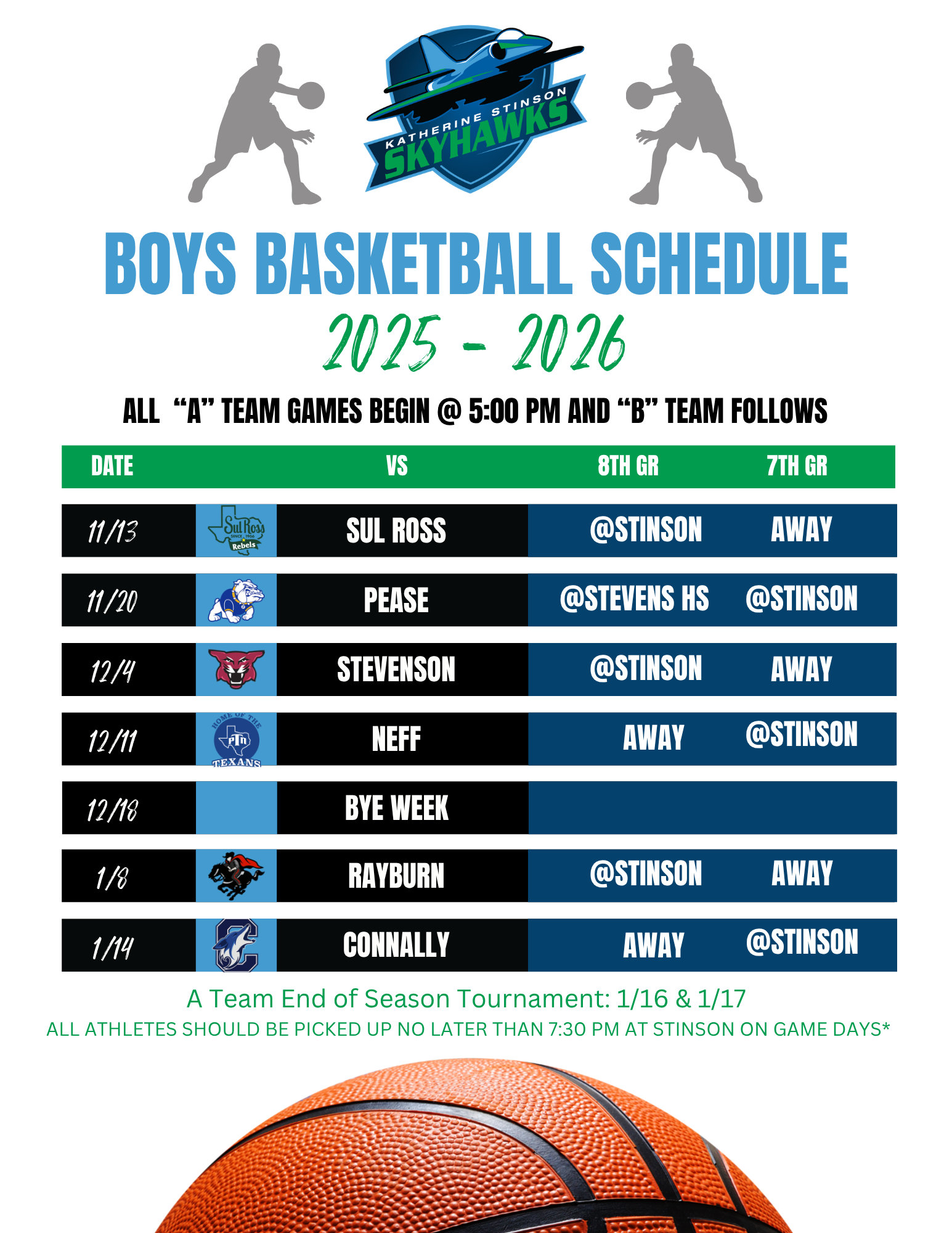 boys basketball schedule
