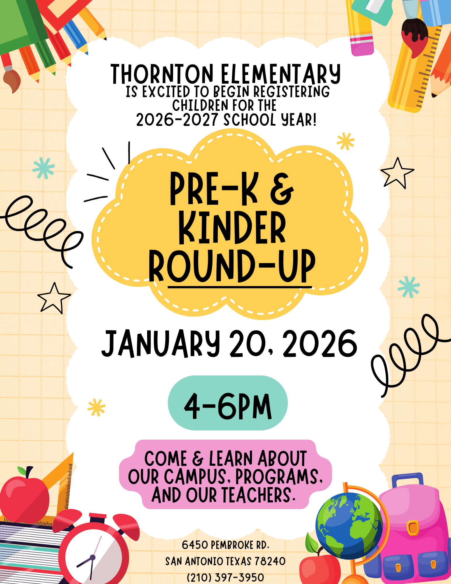 Pre-K & Kinder Round Up 