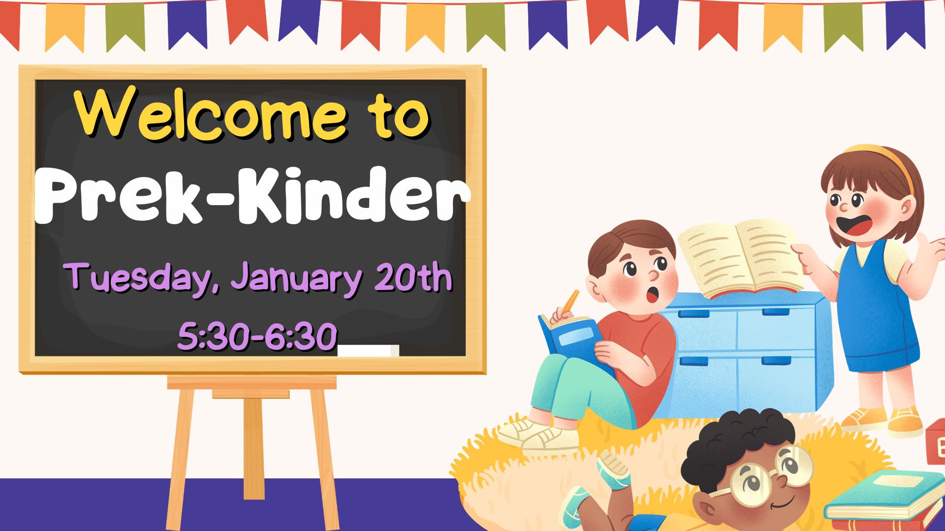 Prek and Kinder flyer for round up