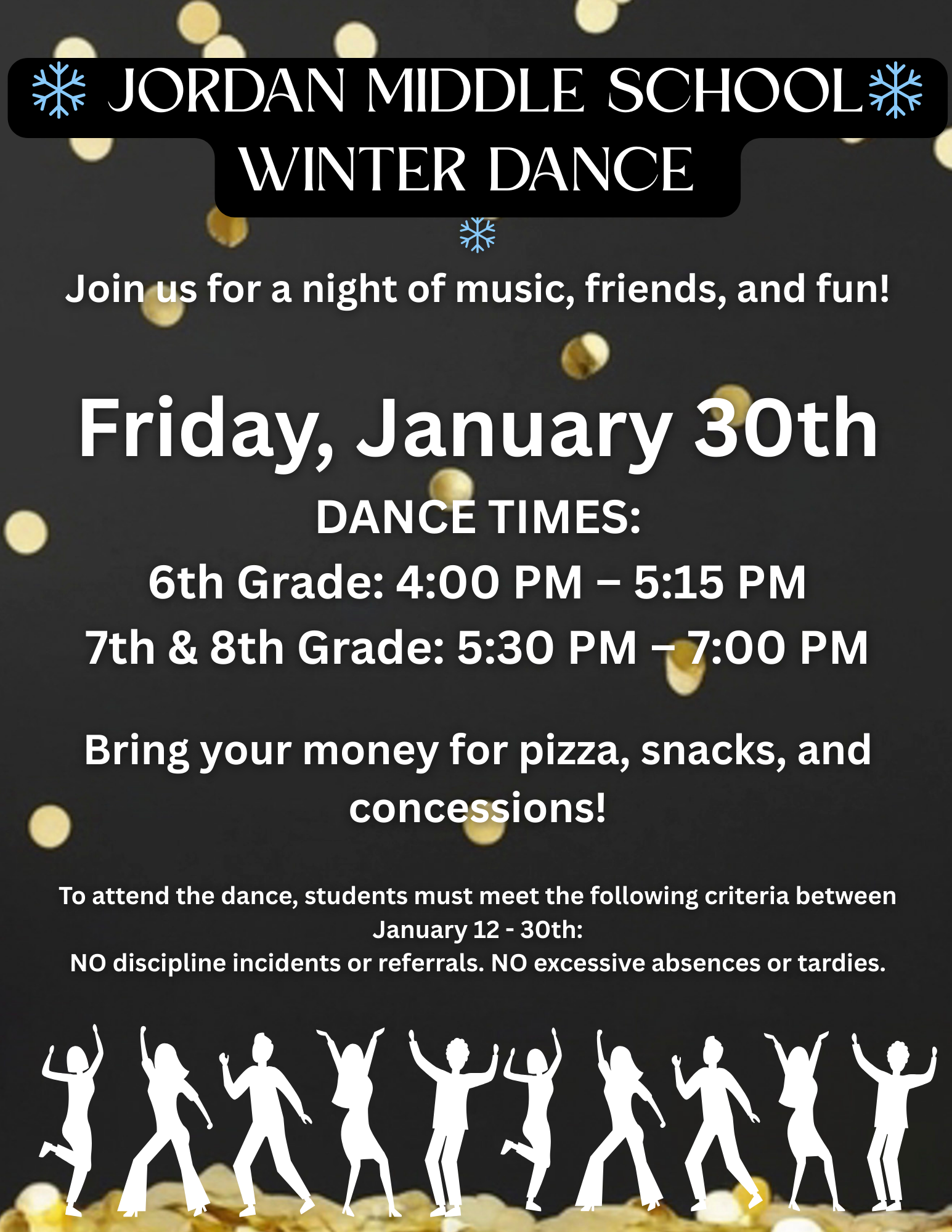 winter dance info flyer