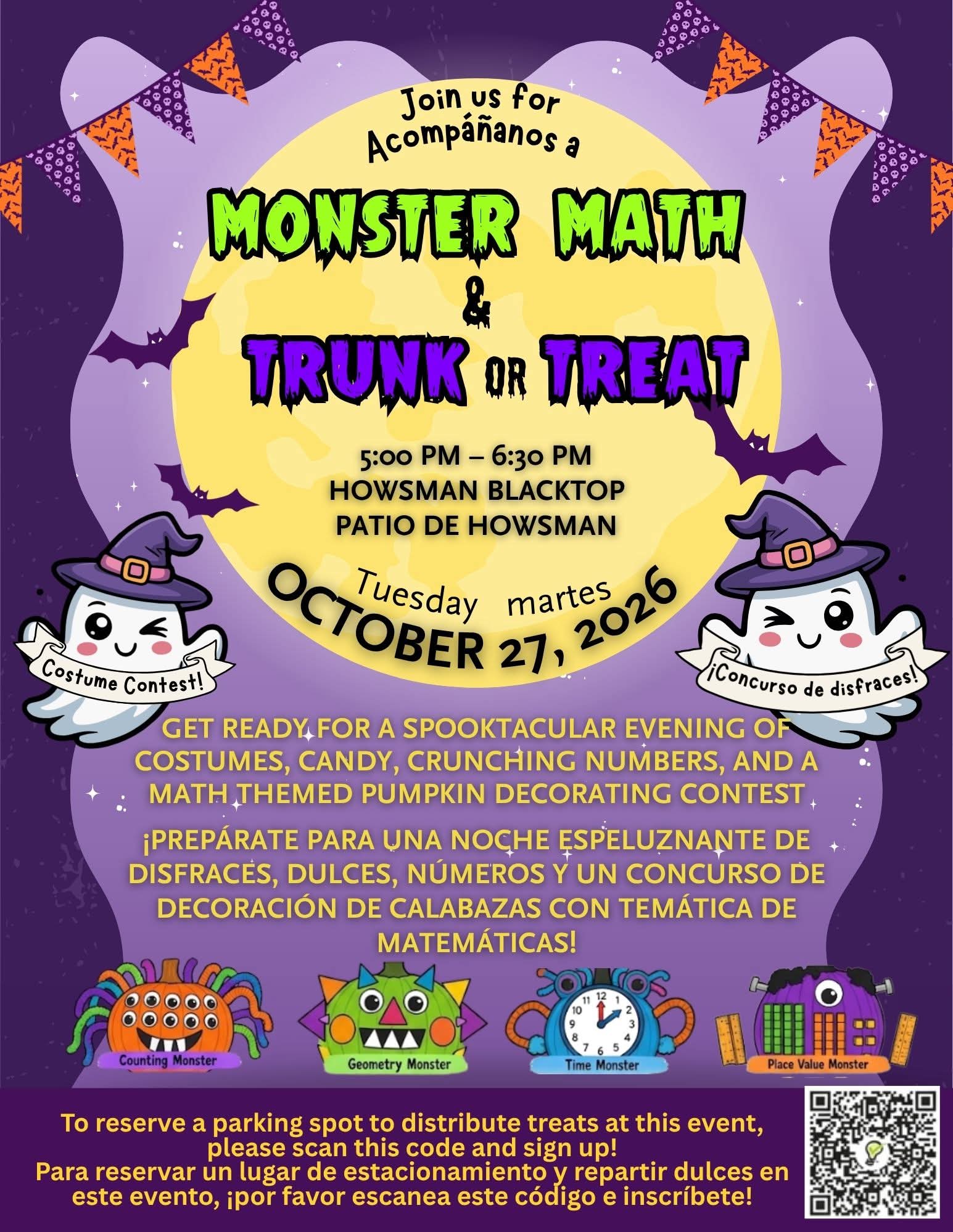 Monster Math and Trunk or Treat