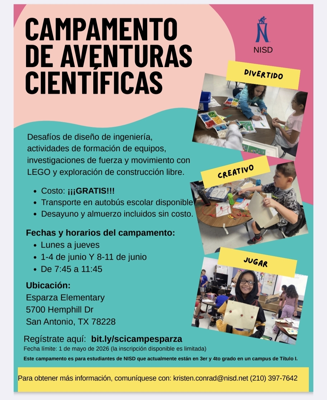 Science Adventure Camp Spanish