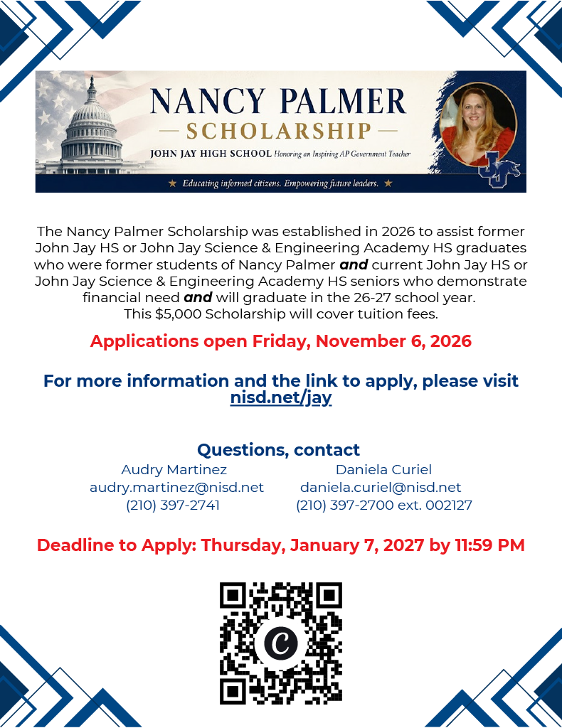 Nancy Palmer Scholarship Flyer