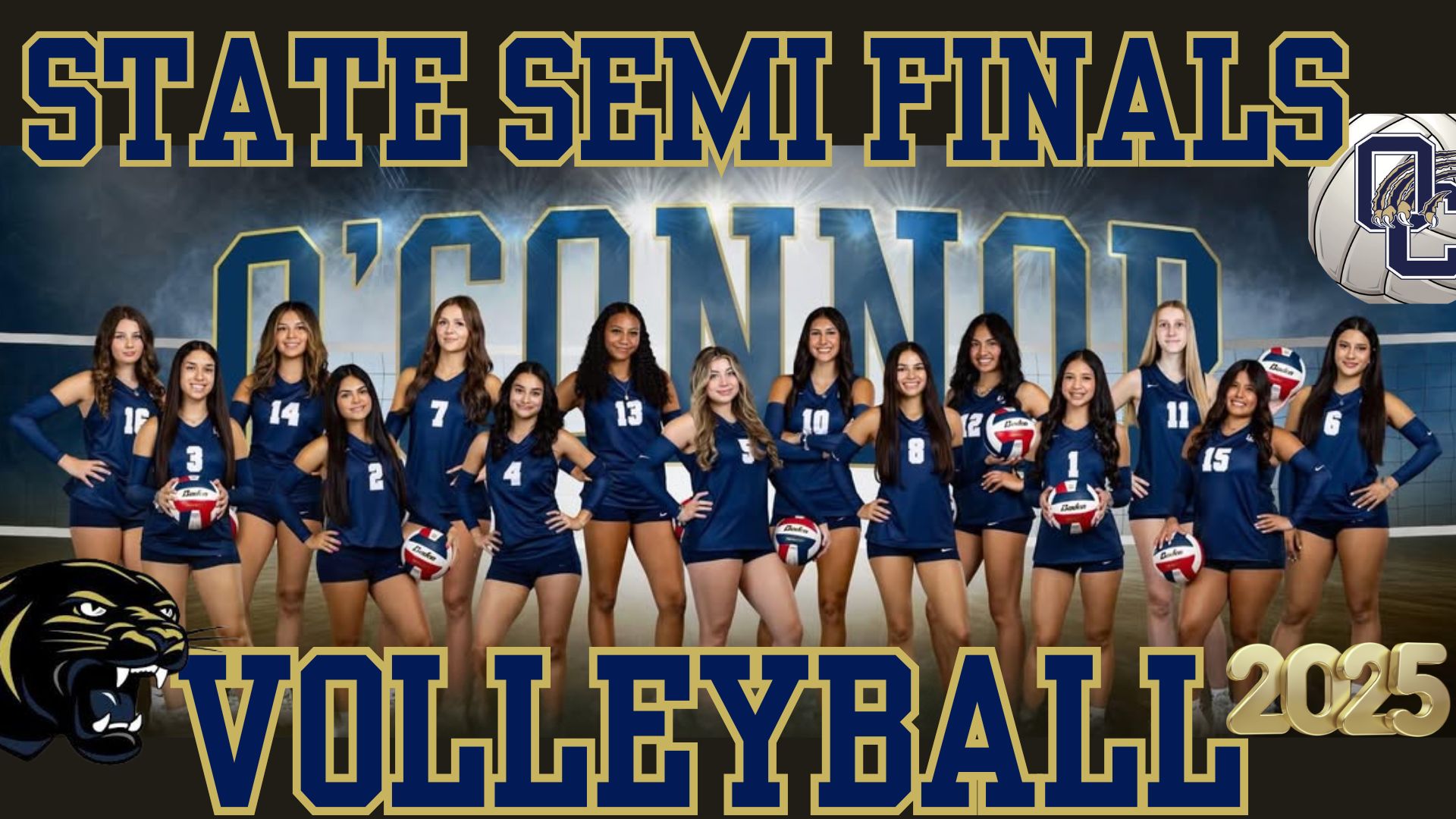 O'Connor Volleyball State Semi-Finalist